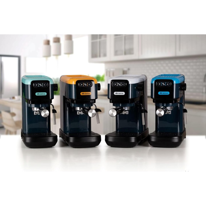 Machine à expresso compacte Ariete blanc - 15 bars, cappuccino, café moulu ou dosettes