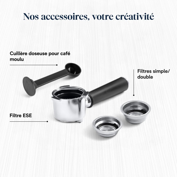 Machine à expresso compacte De'Longhi Dedica Style EC685.M - buse à mousse de lait métal