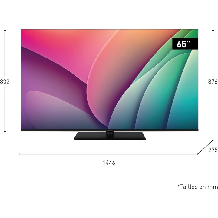 TV QLED 4K 65 pouces Panasonic - Fire TV, Dolby Vision & Atmos, Alexa, 2024