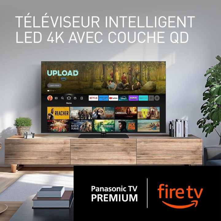 TV QLED 4K 65 pouces Panasonic - Fire TV, Dolby Vision & Atmos, Alexa, 2024