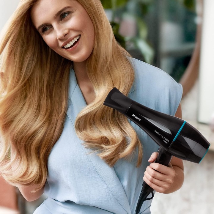 Sèche-cheveux professionnel Philips 2100 W - Moteur AC, soin ionique, ThermoProtect