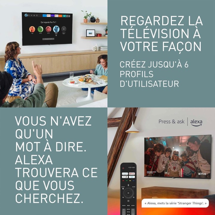 TV QLED 4K 65 pouces Panasonic - Fire TV, Dolby Vision & Atmos, Alexa, 2024