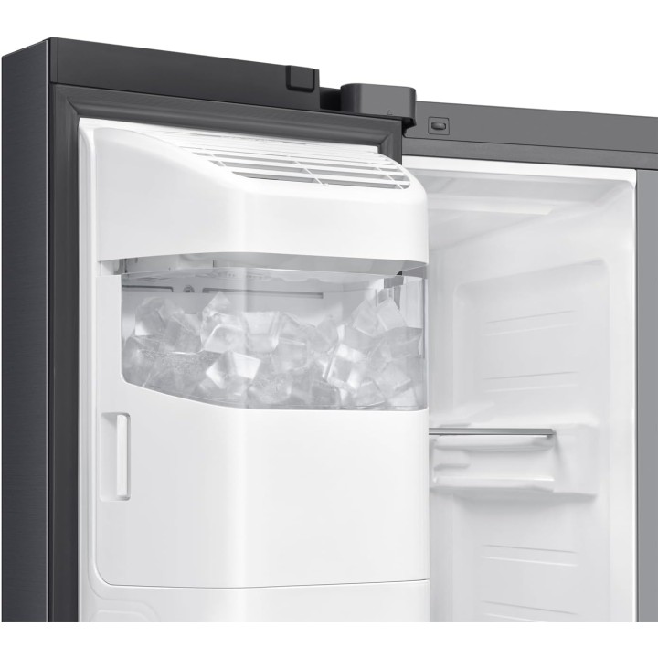 Réfrigérateur américain Samsung 634L AI Twin Cooling Side-by-Side acier noir