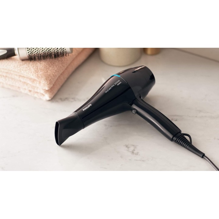 Sèche-cheveux professionnel Philips 2100 W - Moteur AC, soin ionique, ThermoProtect