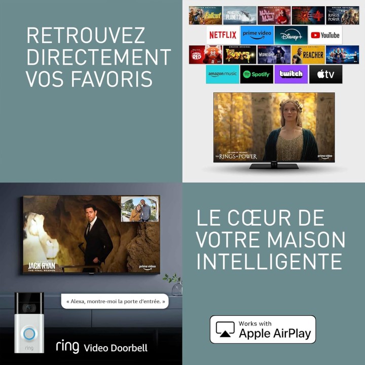 TV QLED 4K 65 pouces Panasonic - Fire TV, Dolby Vision & Atmos, Alexa, 2024
