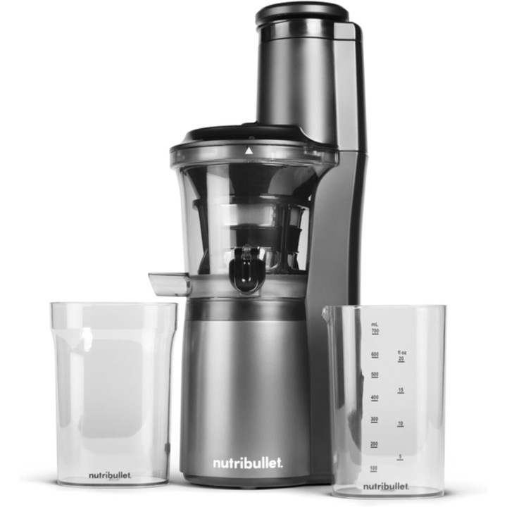 Extracteur de jus à froid NutriBullet NBJ500 - Acier inoxydable 1,8L - Noir - Silencieux