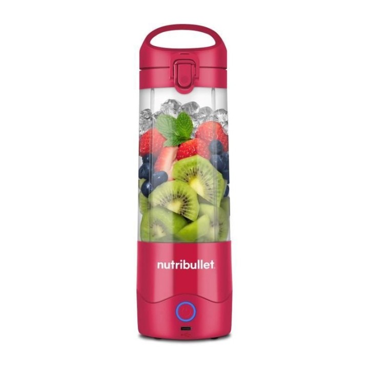 Blender portable Nutribullet 70W - Rechargeable USB-C - 475ml - Magenta - 1 bouteille