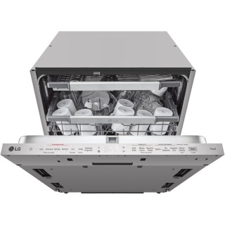 Lave-vaisselle encastrable 14 couverts QuadWash vapeur Wi-Fi acier Noble Steel LG