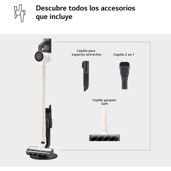 Aspirateur balai sans fil LG CordZero A9C-SLIM1C - Ultra léger 1,9 kg - 150W