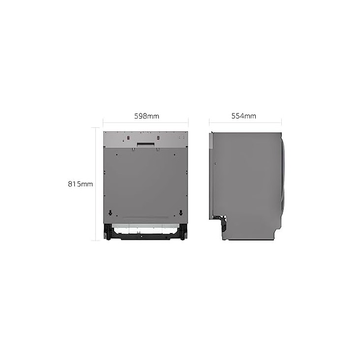 Lave-vaisselle encastrable 14 couverts QuadWash vapeur Wi-Fi acier Noble Steel LG