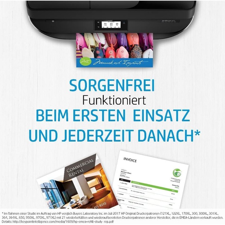 Cartouche d'encre noire HP 653 authentique - Compatible imprimantes HP 3YM75AE
