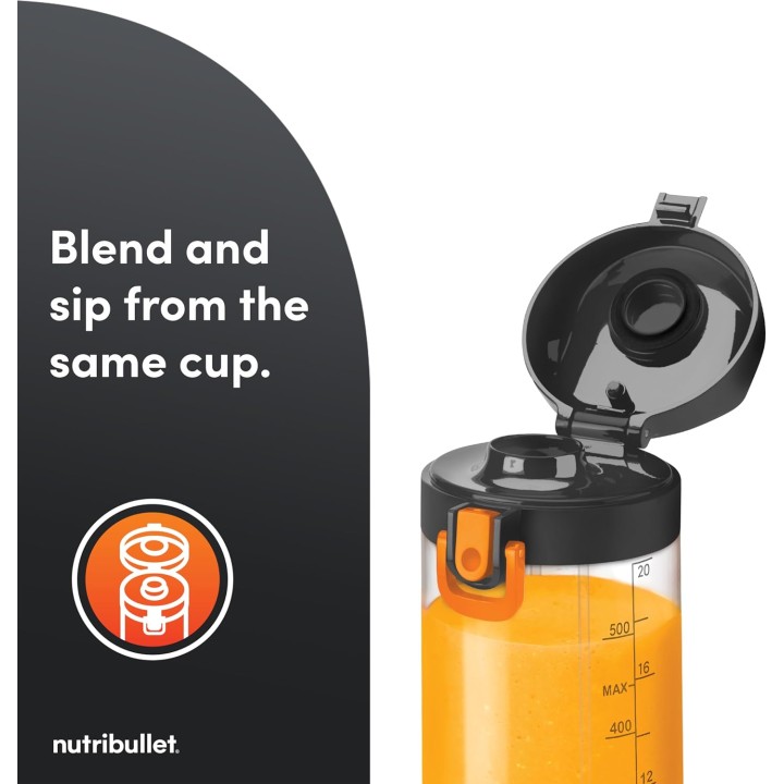 Blender portable NutriBullet x McLaren - Compact rechargeable USB-C gris métallisé