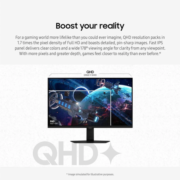 Moniteur gaming 32 pouces QHD 180Hz Fast IPS FreeSync G-Sync HDR400 - SAMSUNG