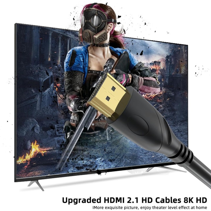 Câble HDMI 3m - HDMI 2.1 ultra haute vitesse 8K/4K - Connecteurs plaqués or