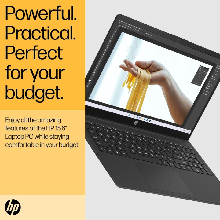 PC portable HP 15,6'' - Ryzen 7, 16Go RAM, 512Go SSD, Windows 11, autonomie 10h - Noir
