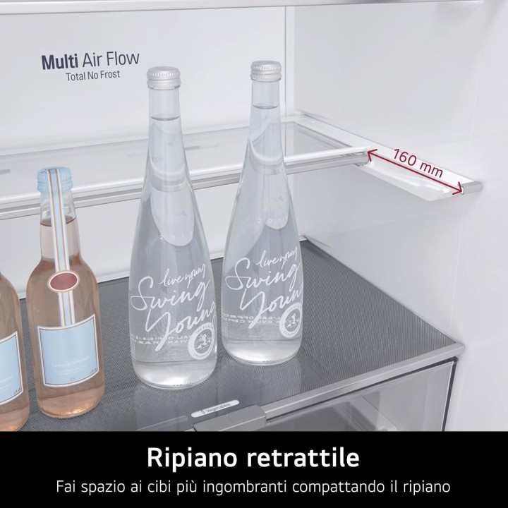 Réfrigérateur américain LG 635L - InstaView, No Frost, Distributeur eau/glace, Inox
