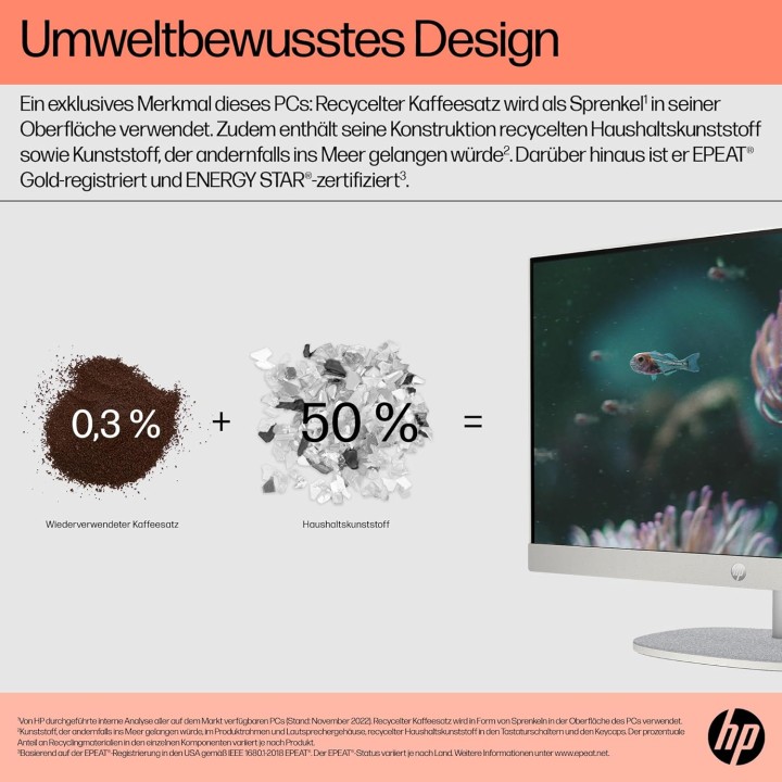 PC tout-en-un tactile 23,8'' HP Ryzen 5 16Go RAM 512Go SSD Windows 11 Blanc