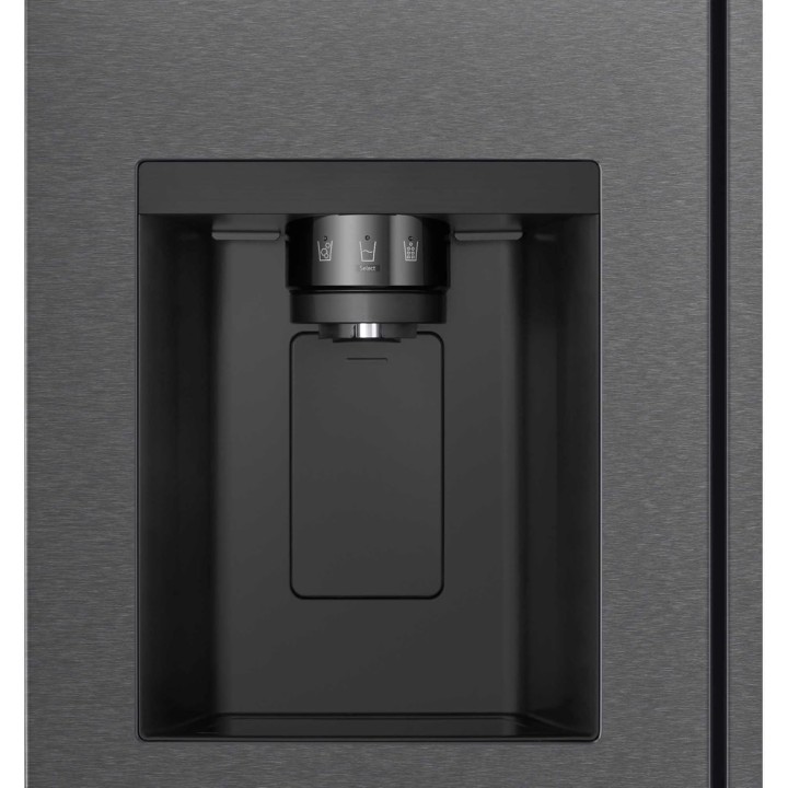 Réfrigérateur américain LG 638L - No Frost - NatureFRESH - Noir mat - Distributeur d'eau