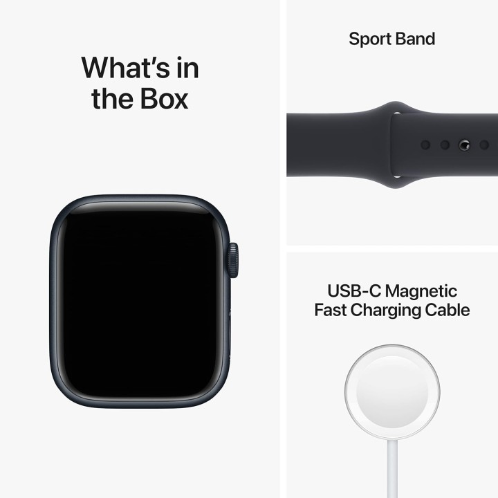 Montre connectée Apple Watch Series 8 - 45 mm aluminium Midnight bracelet sport